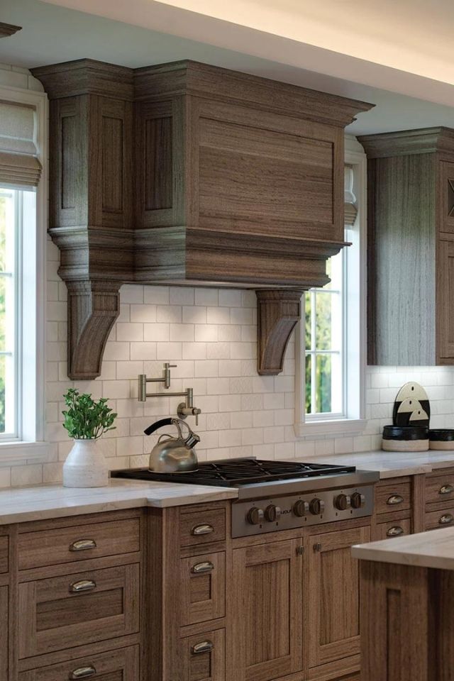 subway tile backsplash in rustic kitchen | Retrospace Subway tile by Daltile